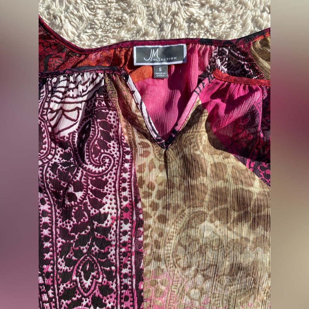 JM Collection: Colorful Blouse - Picture 9 of 16
